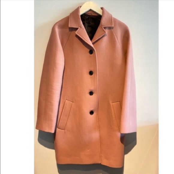 COS Wool Car coat Size 6 in Blush (muted) Pink - Picture 6 of 15